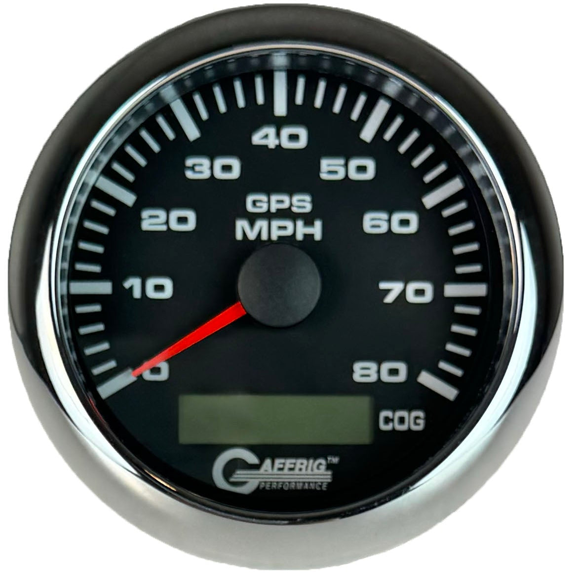 GAFFRIG 3 3/8 INCH GPS ANALOG SPEEDOMETER KIT - BLACK - 80 MPH, 120 MPH, 160 MPH