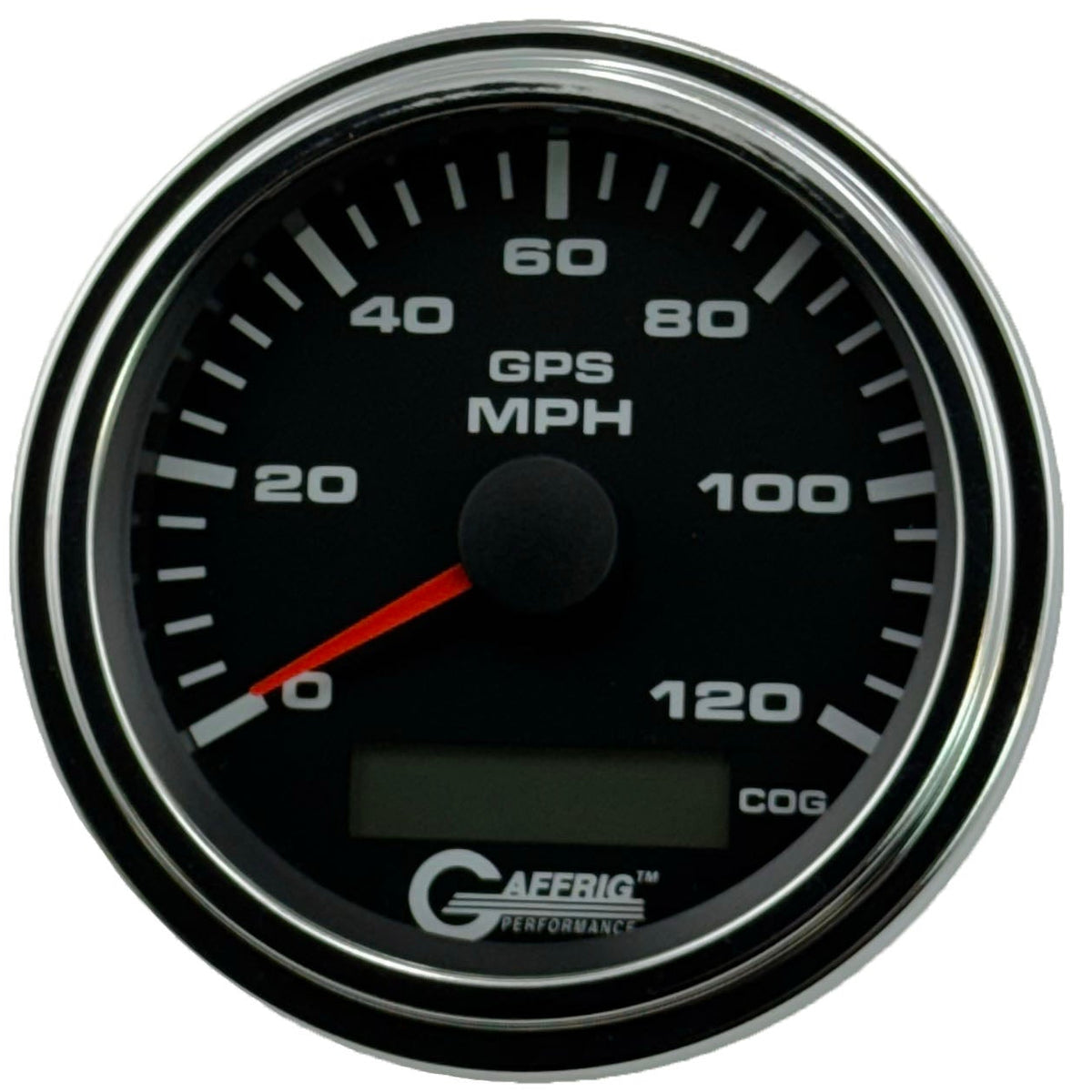 GAFFRIG 3 3/8 INCH GPS ANALOG SPEEDOMETER KIT - BLACK - 80 MPH, 120 MPH, 160 MPH