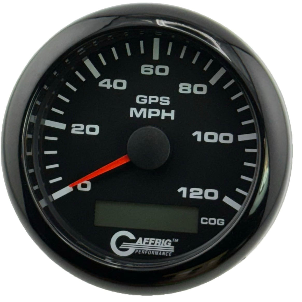 GAFFRIG 3 3/8 INCH GPS ANALOG SPEEDOMETER KIT - BLACK - 80 MPH, 120 MPH, 160 MPH