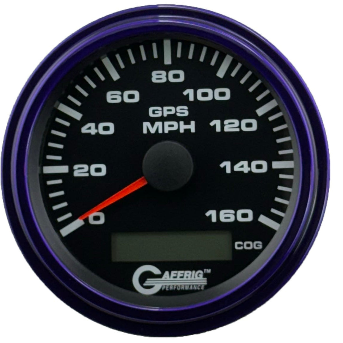 GAFFRIG 3 3/8 INCH GPS ANALOG SPEEDOMETER KIT - BLACK - 80 MPH, 120 MPH, 160 MPH