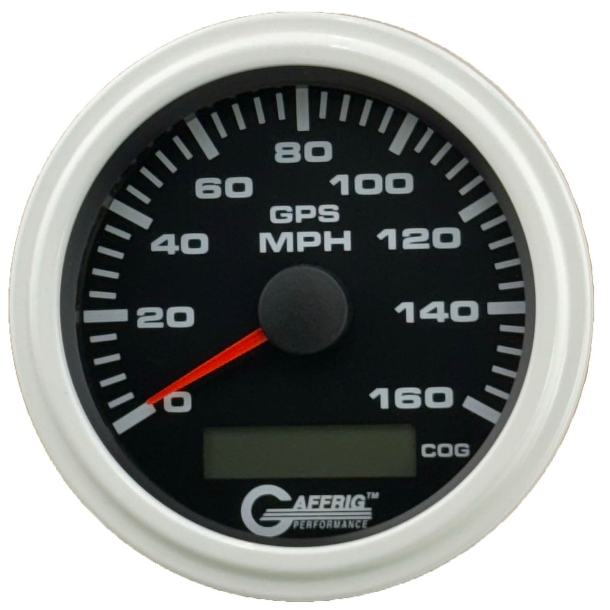 GAFFRIG 3 3/8 INCH GPS ANALOG SPEEDOMETER KIT - BLACK - 80 MPH, 120 MPH, 160 MPH