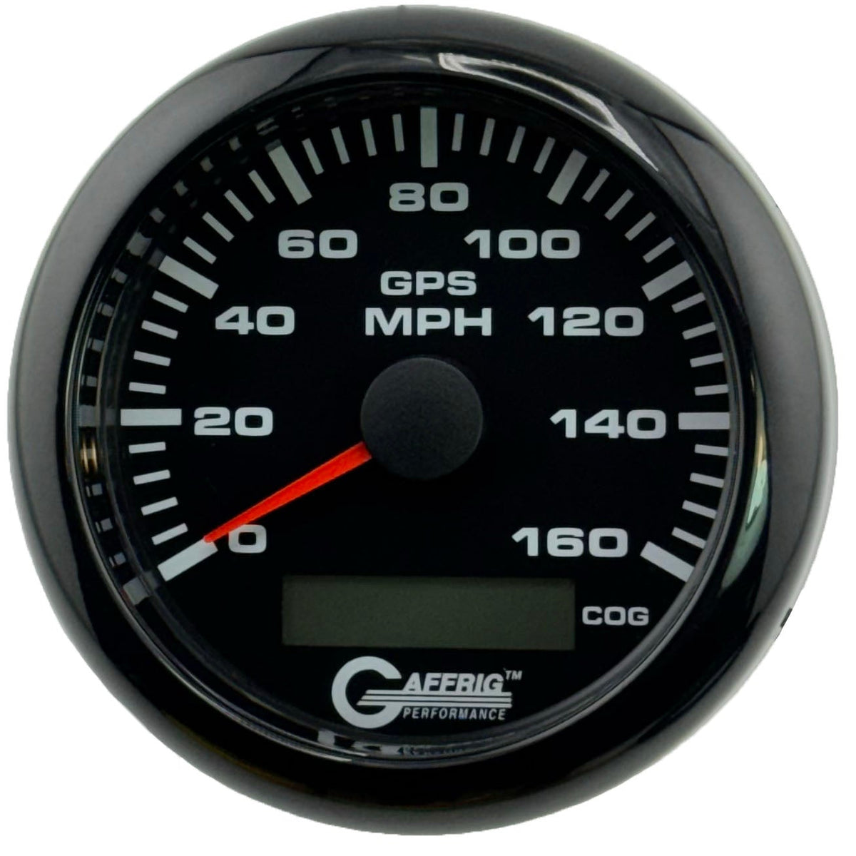 GAFFRIG 3 3/8 INCH GPS ANALOG SPEEDOMETER KIT - BLACK - 80 MPH, 120 MPH, 160 MPH