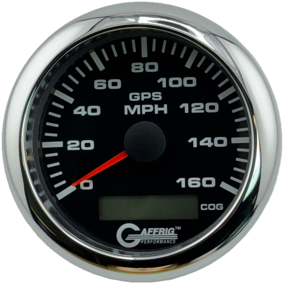 GAFFRIG 3 3/8 INCH GPS ANALOG SPEEDOMETER KIT - BLACK - 80 MPH, 120 MPH, 160 MPH