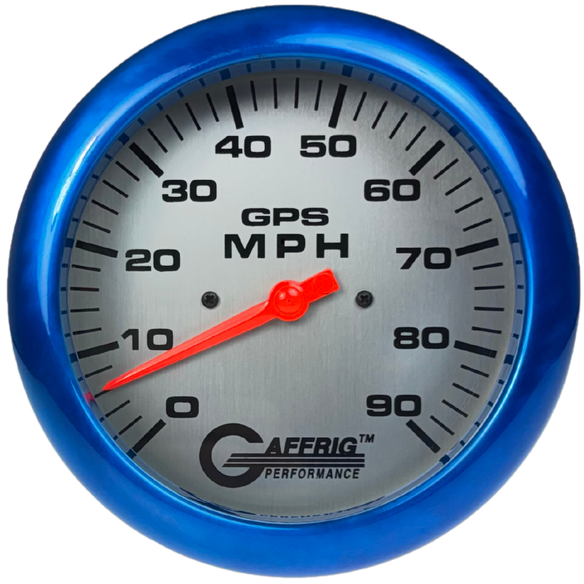 GAFFRIG 4 5/8 INCH GPS SPEEDOMETER - HEAD ONLY - PLATINUM - 90 MPH, 120 MPH, 180 MPH