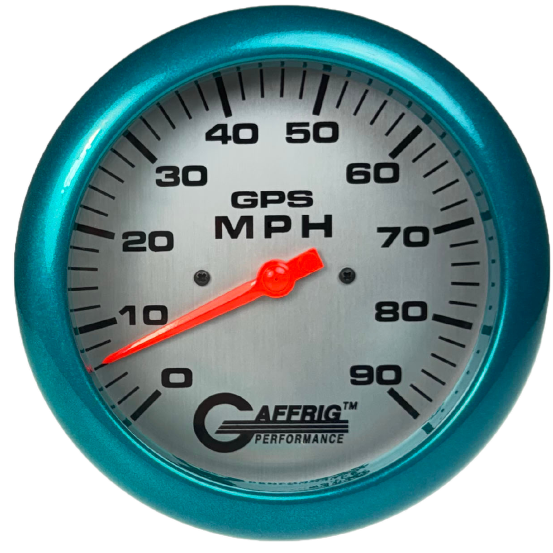 GAFFRIG 4 5/8 GPS ANALOG SPEEDOMETER KIT - PLATINUM - 90 MPH, 120 MPH, 180 MPH