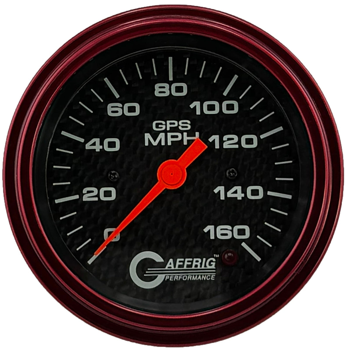 GAFFRIG 3 3/8 INCH GPS SPEEDOMETER - HEAD ONLY - CARBON FIBER