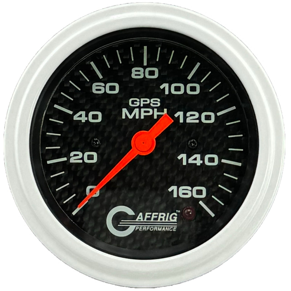 GAFFRIG 3 3/8 INCH GPS SPEEDOMETER - HEAD ONLY - CARBON FIBER