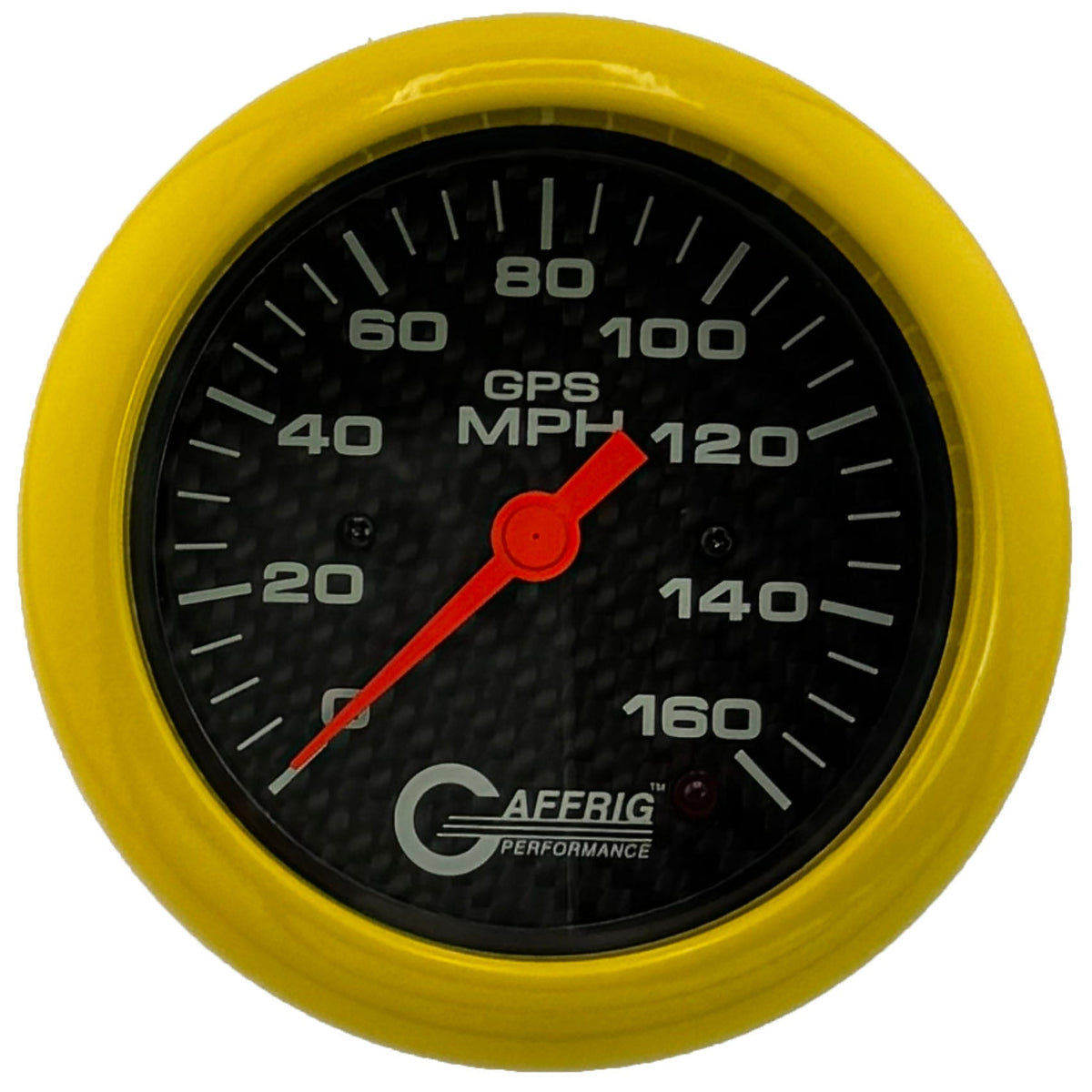 GAFFRIG 3 3/8 INCH GPS SPEEDOMETER - HEAD ONLY - CARBON FIBER