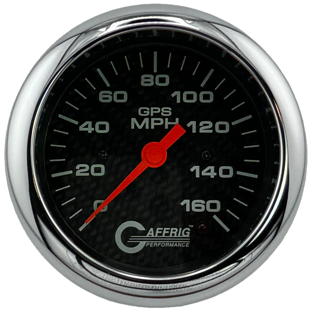 GAFFRIG 3 3/8 INCH GPS SPEEDOMETER - HEAD ONLY - CARBON FIBER
