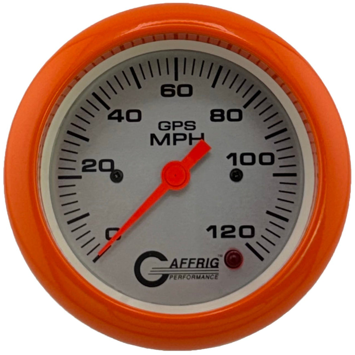 GAFFRIG 3 3/8 INCH GPS SPEEDOMETER - HEAD ONLY - PLATINUM - 90 MPH, 120 MPH, 160 MPH