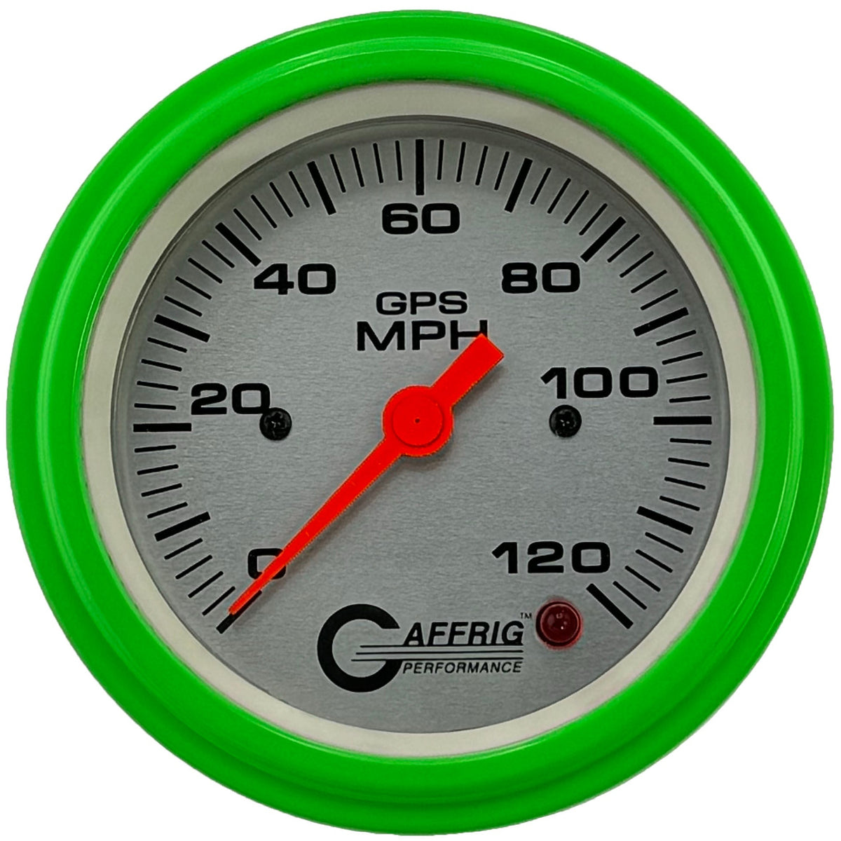 GAFFRIG 3 3/8 INCH GPS SPEEDOMETER KIT - PLATINUM - 90 MPH, 120 MPH, 180 MPH