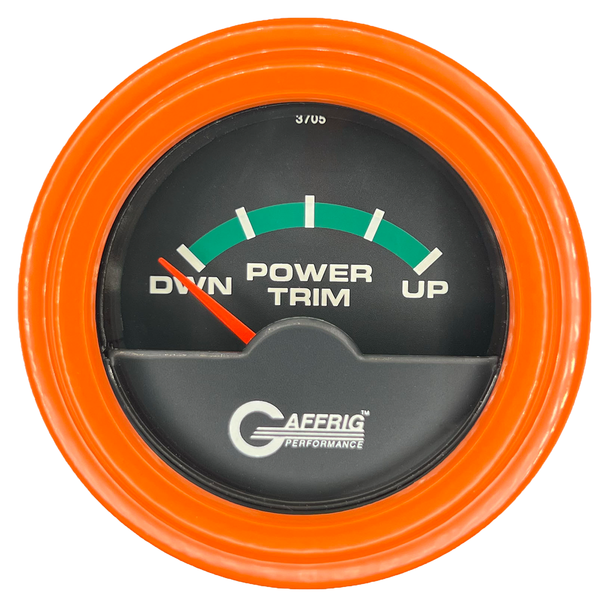 GAFFRIG 2 INCH ELECTRIC TRIM METER OMC GAUGE STEP RIM (002) / ORANGE / BLACK
