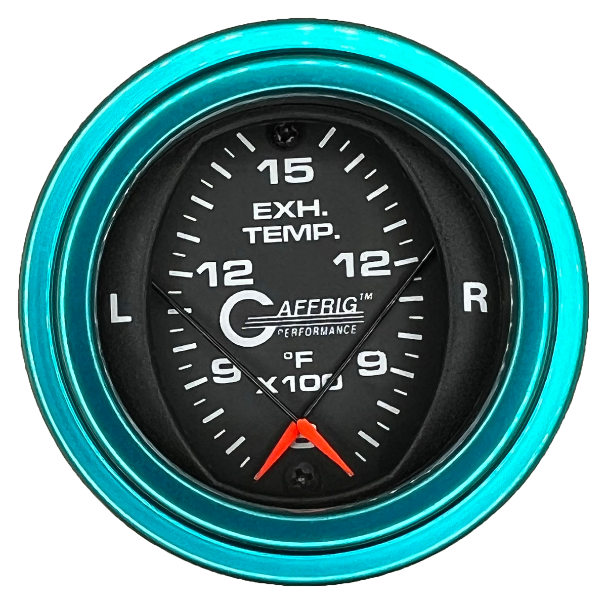 GAFFRIG 2 INCH MECHANICAL DIAL PYROMETER 600-1600 F STEP RIM (002) / TEAL / BLACK