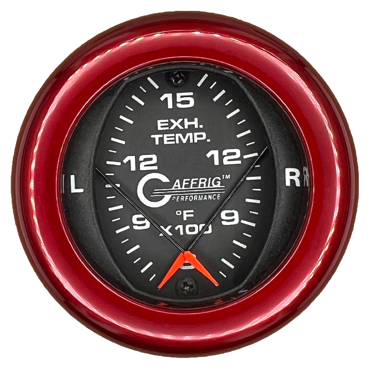 GAFFRIG 2 INCH MECHANICAL DIAL PYROMETER 600-1600 F FAT RIM (218) / RED / BLACK