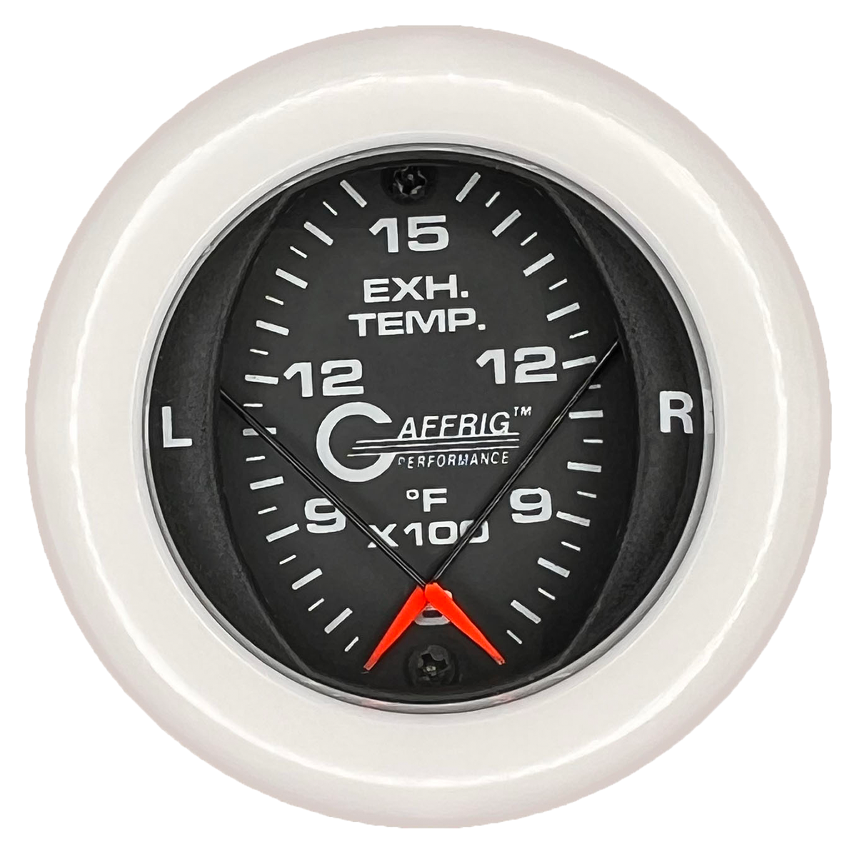 GAFFRIG 2 INCH MECHANICAL DIAL PYROMETER 600-1600 F FAT RIM (218) / WHITE / BLACK