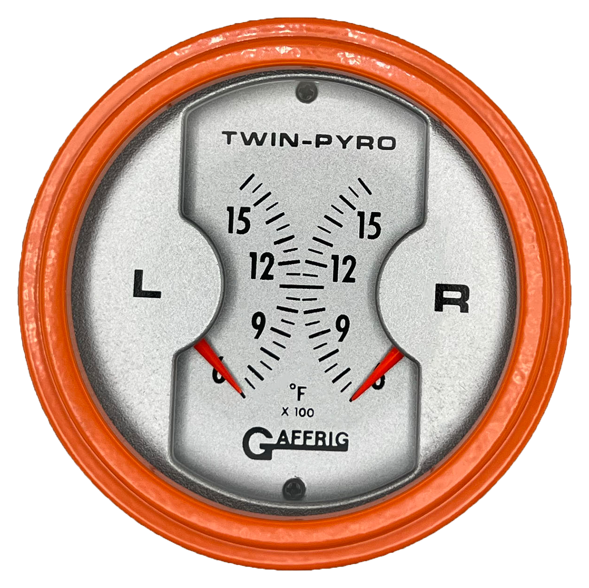 GAFFRIG 3 INCH ELECTRIC DUAL PYROMETER ORANGE / PLATINUM