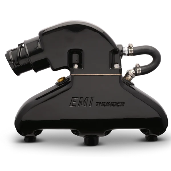 EDDIE MARINE EMI THUNDER EXHAUST SYSTEM - SB CHEVY WITH STANDARD ALUMINUM RISER