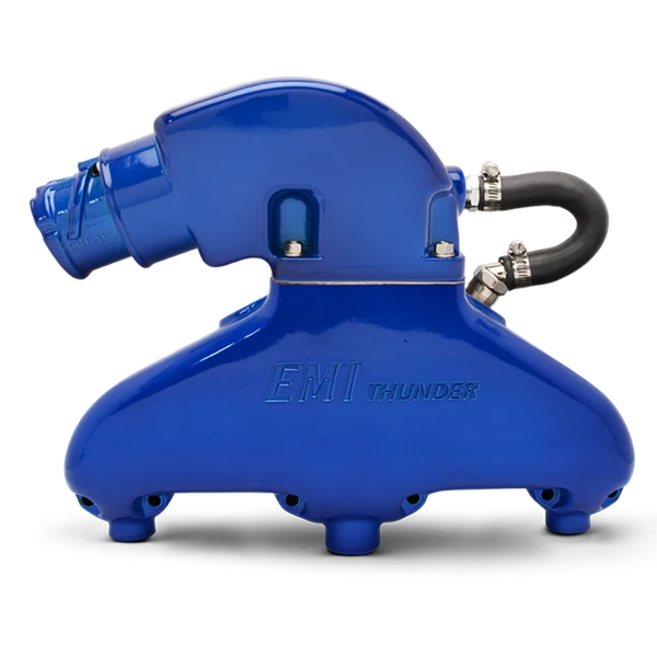 EDDIE MARINE EMI THUNDER EXHAUST SYSTEM - SB CHEVY WITH STANDARD ALUMINUM RISER