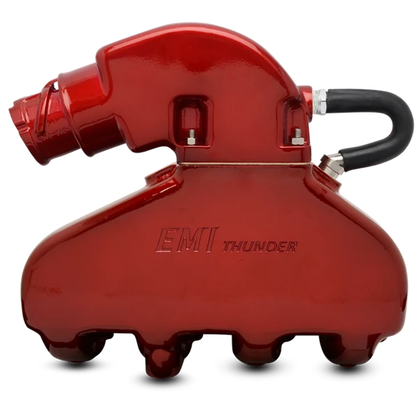 EDDIE MARINE EMI THUNDER EXHAUST SYSTEM - BB CHEVY WITH STANDARD ALUMINUM RISERSRISERS