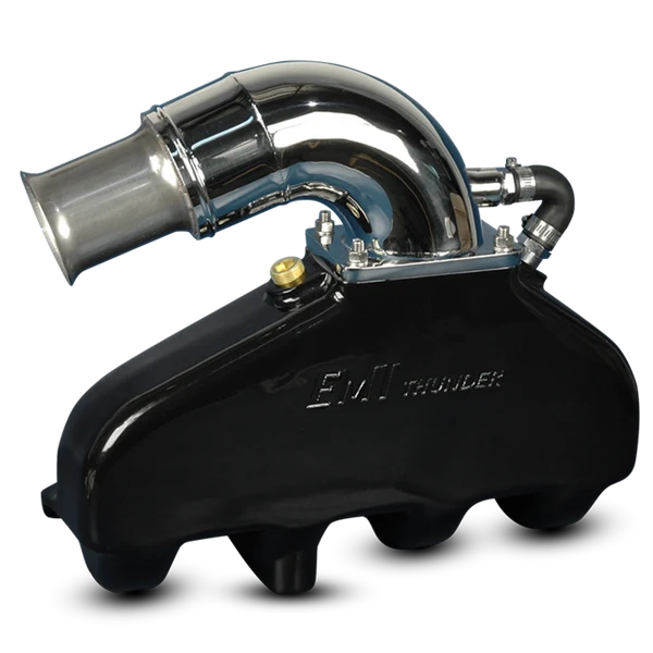 EDDIE MARINE EMI THUNDER EXHAUST SYSTEM - BB CHEVY WITH SS SILENT CHOICE RISER