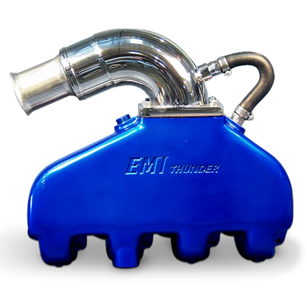 EDDIE MARINE EMI THUNDER EXHAUST SYSTEM - BB CHEVY WITH SS SILENT CHOICE RISER