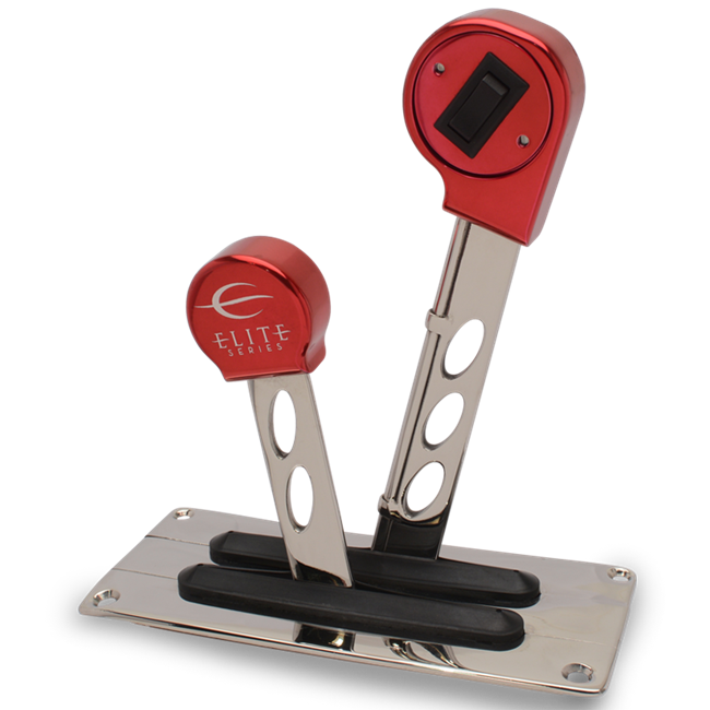 EDDIE MARINE ELITE CONTROL WITH SWITCH - 2 HANDLE -STRAIGHT