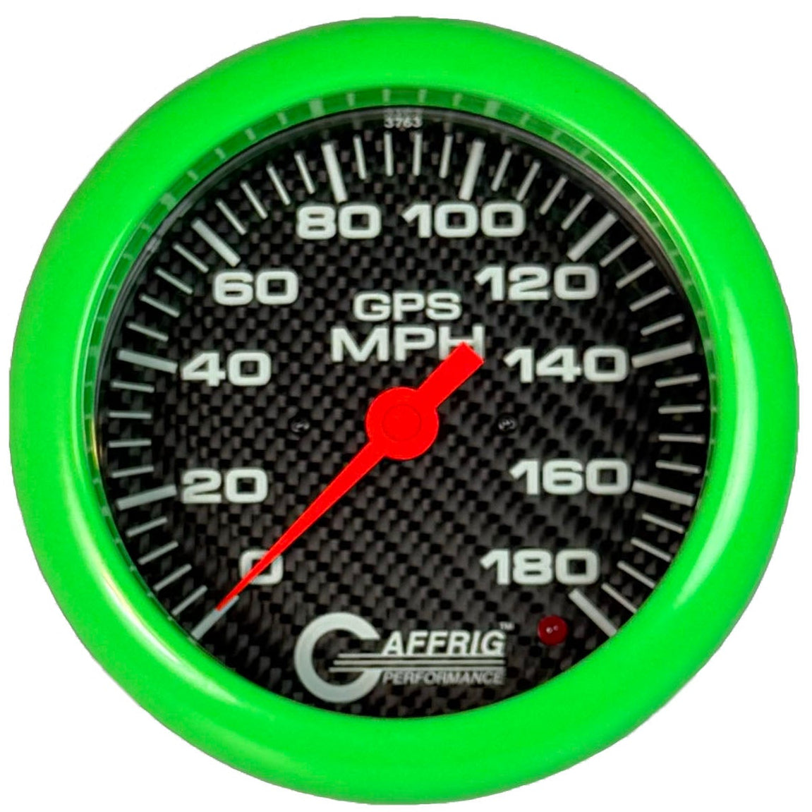 GAFFRIG 4 5/8 INCH GPS SPEEDOMETER KIT - CARBON FIBER - 90 MPH, 120 MPH, 180 MPH