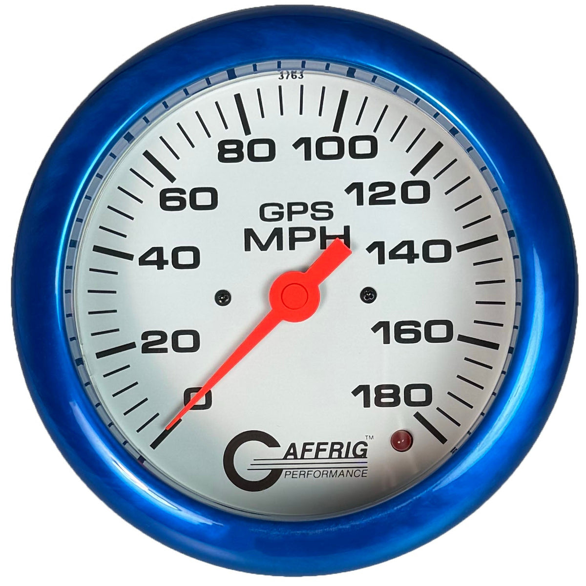 GAFFRIG 4 5/8 INCH GPS ANALOG SPEEDOMETER KIT - WHITE - 90 MPH, 120 MPH, 180 MPH