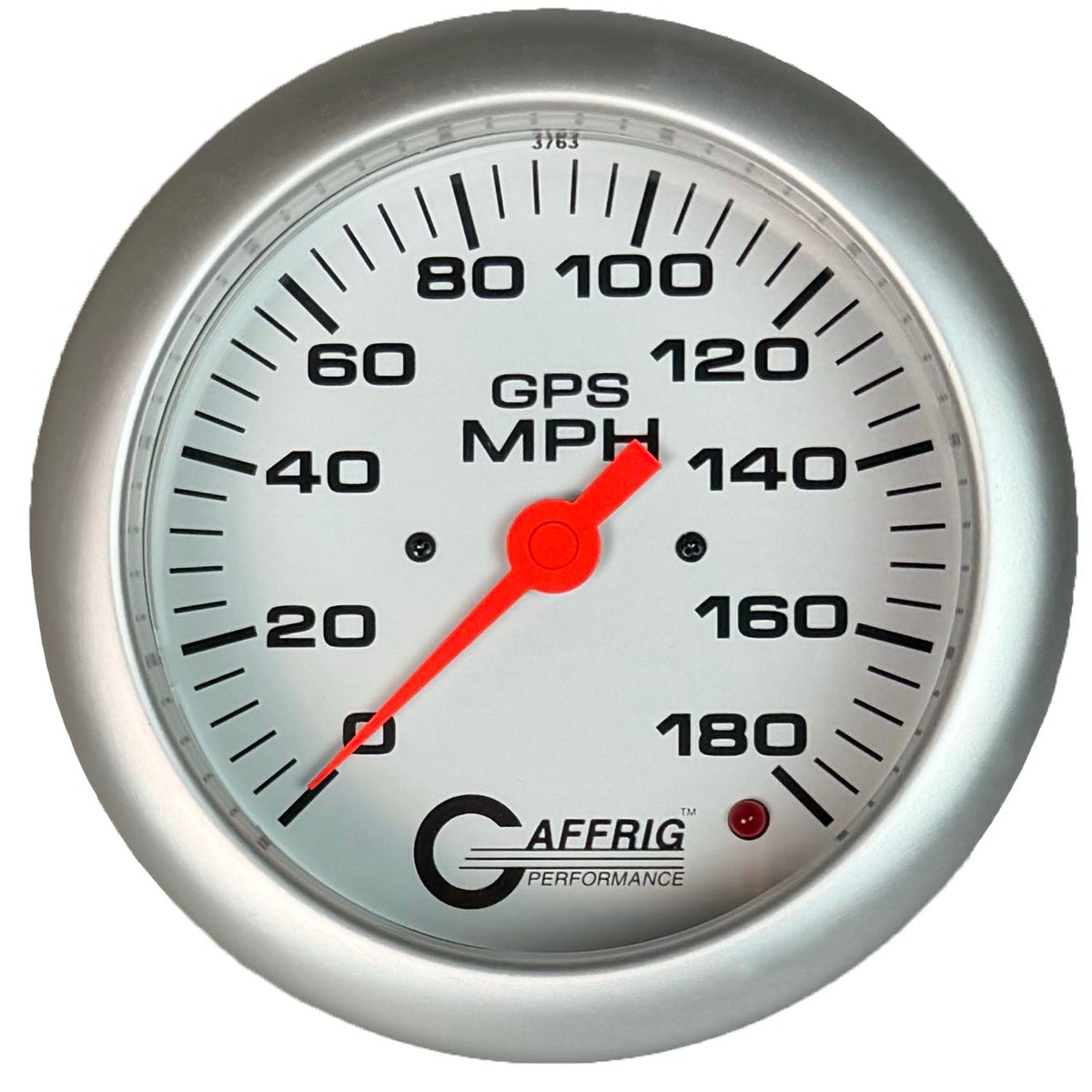 GAFFRIG 4 5/8 INCH GPS ANALOG SPEEDOMETER KIT - WHITE - 90 MPH, 120 MPH, 180 MPH