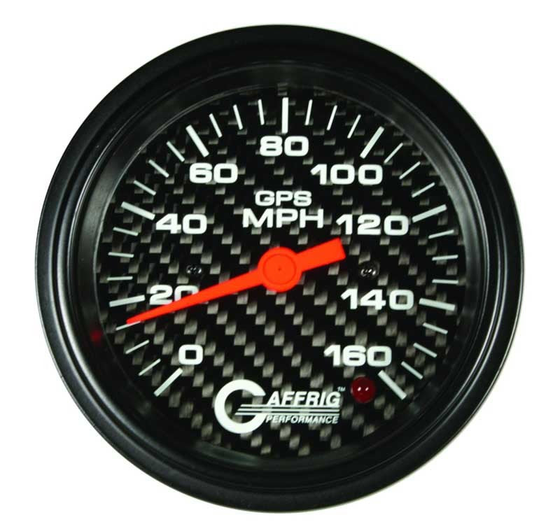 3 3/8" GPS Analog Speedo Head Carbon