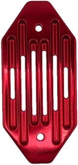 ENGINE VENT PLATE - SMALL POINTED - SINGLE RED