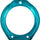 GAFFRIG BEZEL POP UP BOW LIGHT - ROUND TEAL