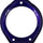 GAFFRIG BEZEL POP UP BOW LIGHT - ROUND PURPLE