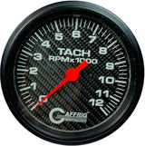 GAFFRIG 4 5/8 INCH ELECTRIC TACHOMETER - CARBON FIBER NO FAT RIM (STANDARD) / 12000