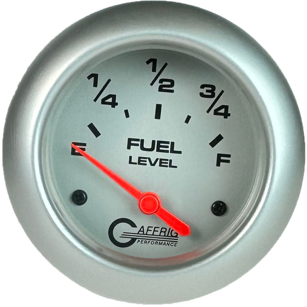 GAFFRIG 2 5/8 INCH EELECTRIC FUEL LEVEL 240-33 OHMS PLATINUM / PLATINUM