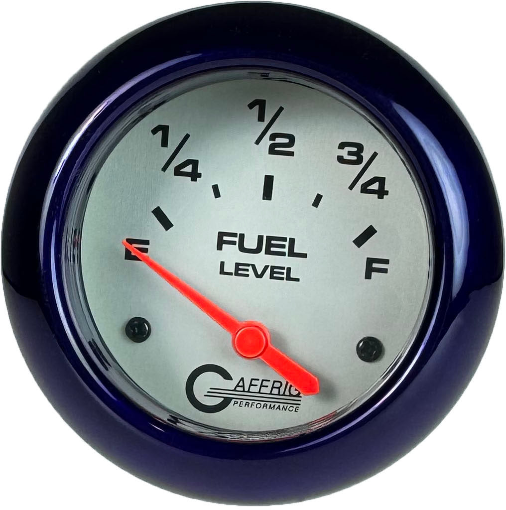 GAFFRIG 2 5/8 INCH EELECTRIC FUEL LEVEL 240-33 OHMS PLATINUM / PURPLE