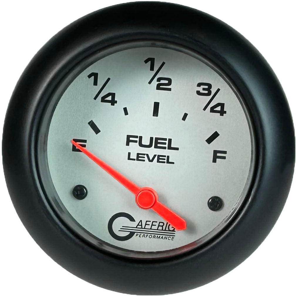 GAFFRIG 2 5/8 INCH EELECTRIC FUEL LEVEL 240-33 OHMS PLATINUM / BLACK