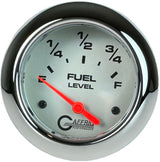 GAFFRIG 2 5/8 INCH EELECTRIC FUEL LEVEL 240-33 OHMS PLATINUM / CHROME/POLISHED