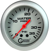 GAFFRIG PART #11014 2 5/8 INCH MECHANICAL WATER PRESSURE 0-35 PSI PLATINUM STANDARD (NO FAT RIM) / PLATINUM