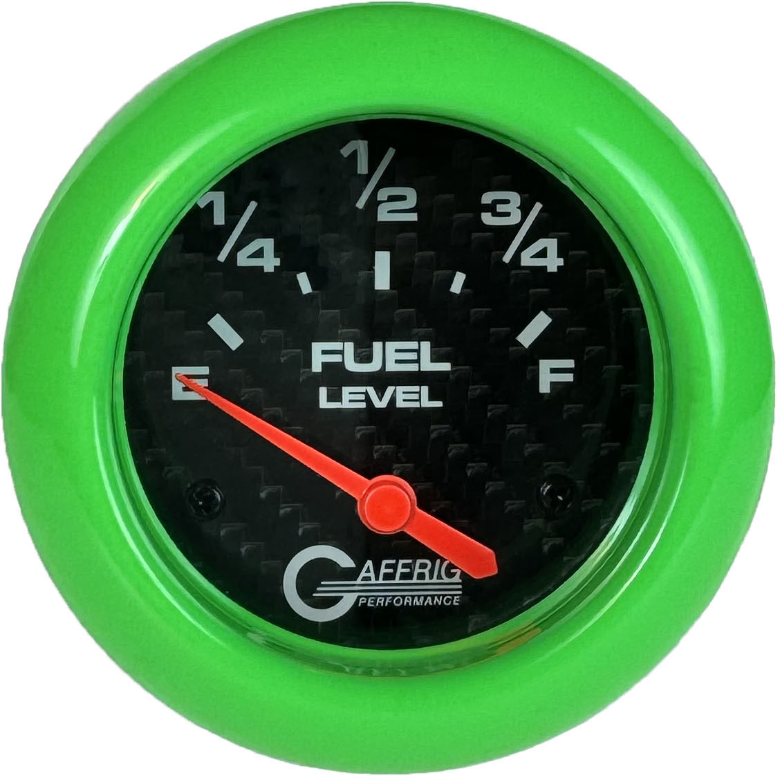 GAFFRIG 2 5/8 INCH EELECTRIC FUEL LEVEL 240-33 OHMS BLACK / LIME GREEN