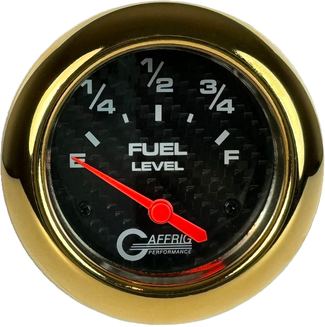 GAFFRIG 2 5/8 INCH EELECTRIC FUEL LEVEL 240-33 OHMS BLACK / GOLD