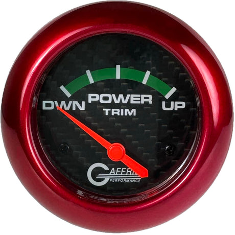 GAFFRIG 2 5/8 INCH ELECTRIC TRIM METER MERCURY BLACK / RED