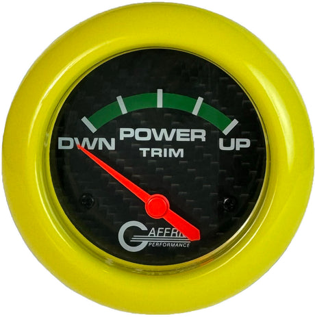 GAFFRIG 2 5/8 INCH ELECTRIC TRIM METER MERCURY BLACK / YELLOW