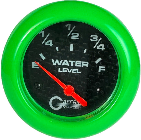 GAFFRIG PART 2 5/8 INCH ELECTRIC WATER LEVEL GAUGE 240-33 OHMS BLACK / LIME GREEN