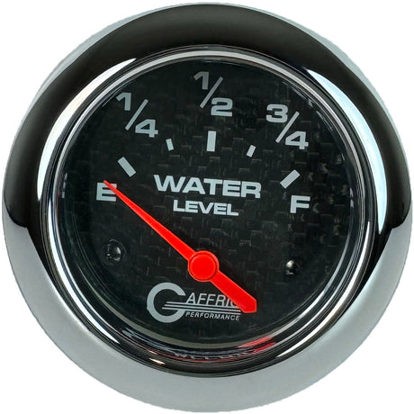 GAFFRIG PART 2 5/8 INCH ELECTRIC WATER LEVEL GAUGE 240-33 OHMS BLACK / CHROME/POLISHED