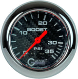 GAFFRIG PART 2 5/8 INCH MECHANICAL BOOST GAUGE 0-35 PSI BLACK / CHROME/POLISHED