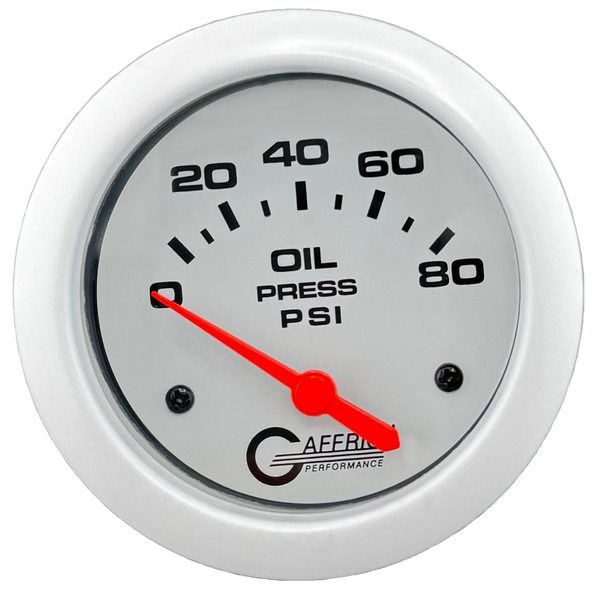 GAFFRIG RACING SERIES 7 GAUGE PACKAGE - 4 5/8 INCH & 2 5/8 INCH - WHITE