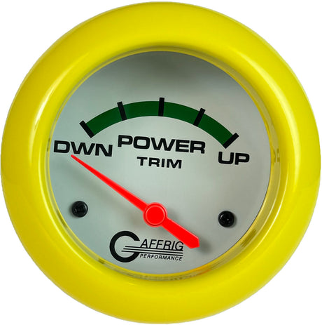 GAFFRIG 2 5/8 INCH ELECTRIC TRIM METER MERCURY WHITE / YELLOW