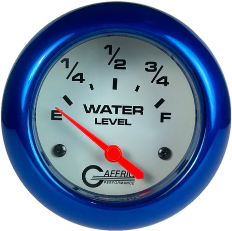 GAFFRIG PART 2 5/8 INCH ELECTRIC WATER LEVEL GAUGE 240-33 OHMS WHITE / BLUE