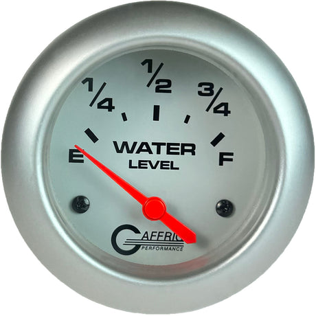 GAFFRIG PART 2 5/8 INCH ELECTRIC WATER LEVEL GAUGE 240-33 OHMS WHITE / PLATINUM